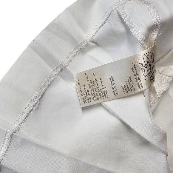 Anthropologie Maeve Womens Pleated Skort Size 14 White Belted Academia School - Picture 8 of 8